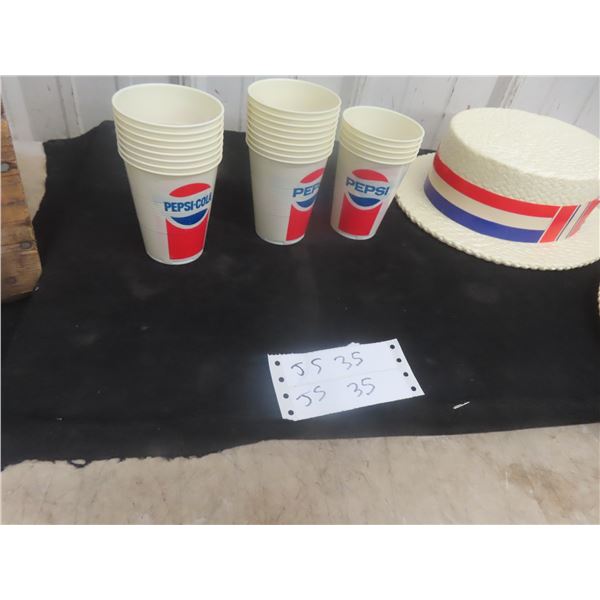 Blackwood Crate, 2 Party Election, Vintage Pepsi Glasses