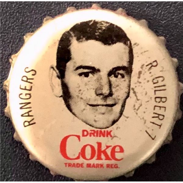 1965-66 COCA COLA NHL CAPS - ROD GILBERT (HOF)