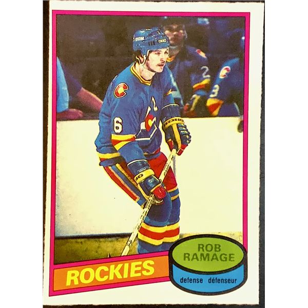 1980-81 O-PEE-CHEE ROB RAMAGE ROOKIE CARD