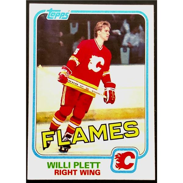1981-82 TOPPS WILLI PLETT