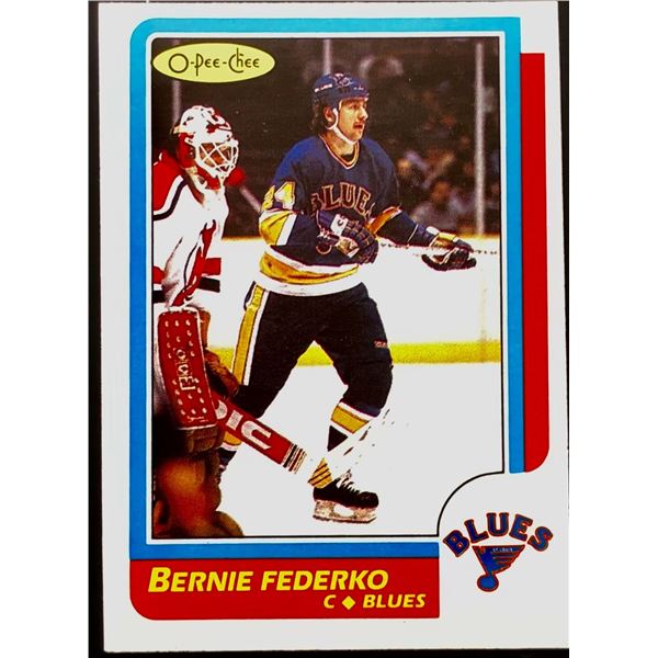 1986-87 O-PEE-CHEE BERNIE FEDERKO (HOF)