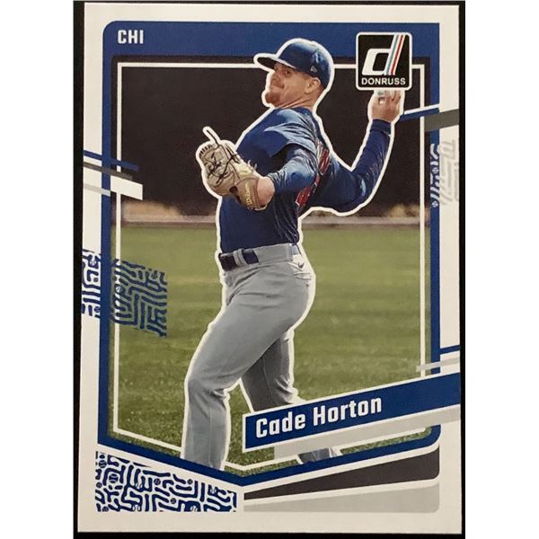 2023 DONRUSS CADE HORTON ROOKIE CARD