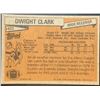 Image 2 : 1981 TOPPS DWIGHT CLARK ROOKIE CARD