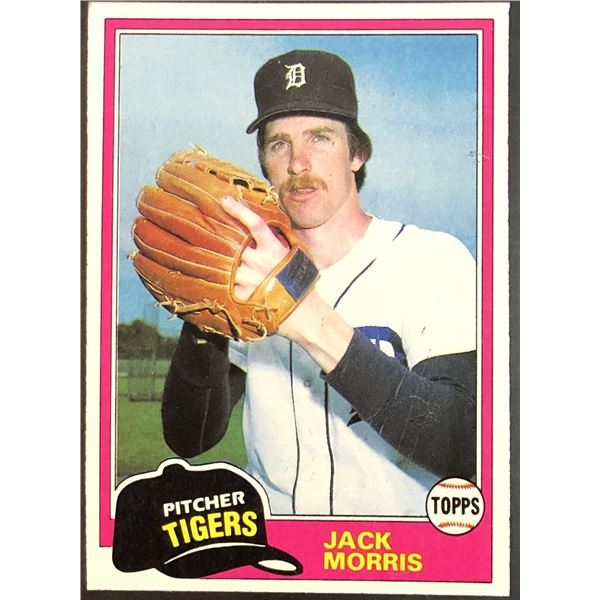 1981 TOPPS JACK MORRIS (HOF)