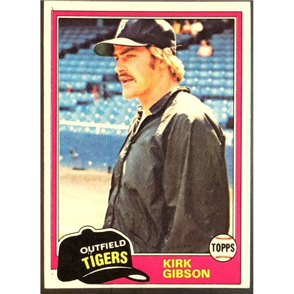 1981 TOPPS KIRK GIBSON ROOKIE CARD
