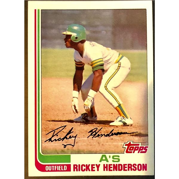 1982 TOPPS RICKEY HENDERSON (HOF)