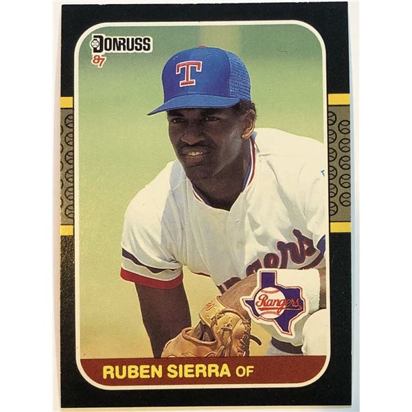 1987 DONRUSS RUBEN SIERRA ROOKIE CARD