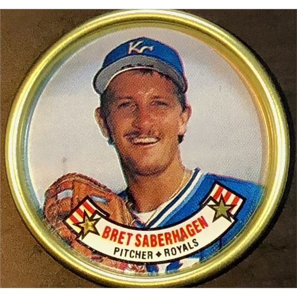 1987 TOPPS COIN - BRET SABERHAGEN
