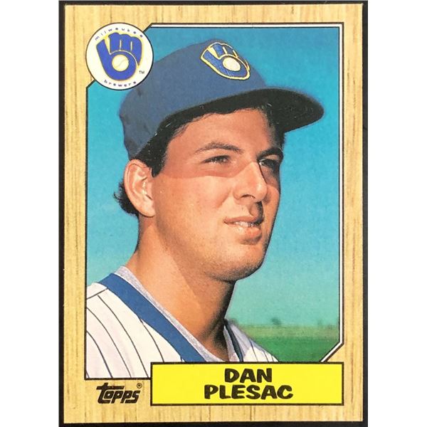 1987 TOPPS DAN PLESAC ROOKIE CARD