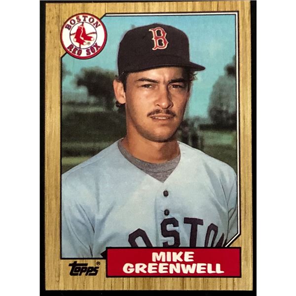 1987 TOPPS MIKE GREENWELL ROOKIE CARD