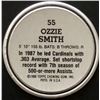 Image 2 : 1988 TOPPS BASEBALL COINS - OZZIE SMITH (HOF)