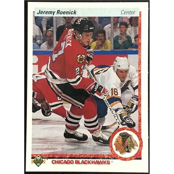 1990-91 UPPER DECK JEREMY ROENICK (HOF) ROOKIE CARD