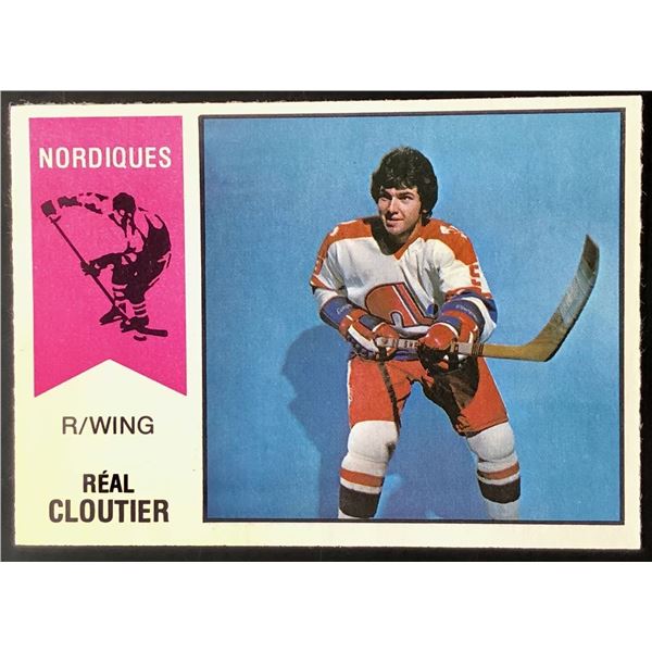1974-75 O-PEE-CHEE WHA REAL CLOUTIER ROOKIE CARD