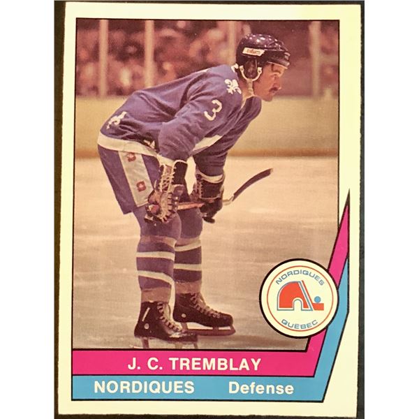 1977-78 WHA O-PEE-CHEE J.C. TREMBLAY