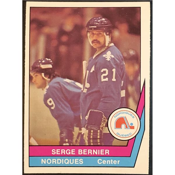 1977-78 WHA O-PEE-CHEE SERGE BERNIER