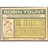 Image 2 : 1977 O-PEE-CHEE ROBIN YOUNT (HOF)