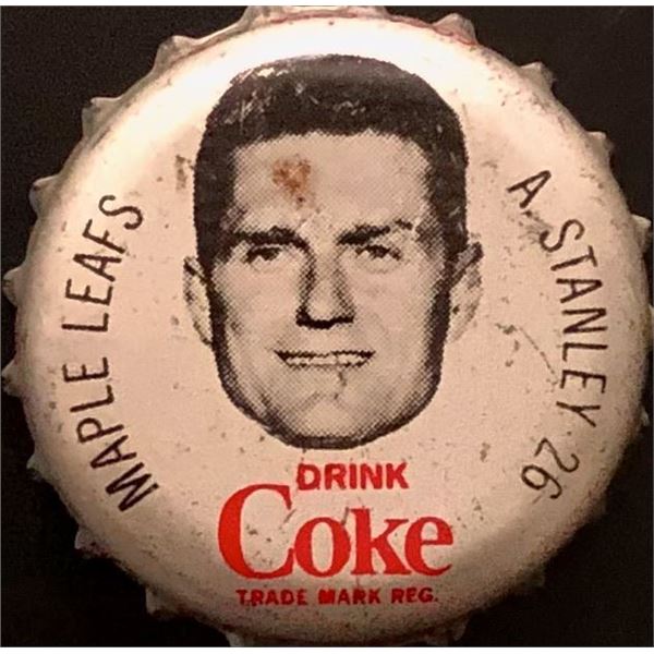 1964-65 COCA COLA NHL CAP - ALLAN STANLEY (HOF)