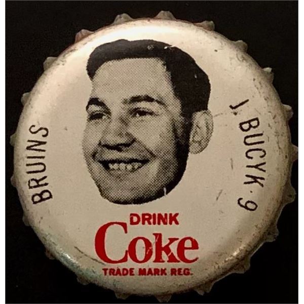 1964-65 COCA COLA NHL CAP - JOHNNY BUCYK (HOF)