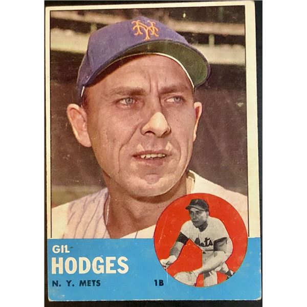 1963 TOPPS GIL HODGES (HOF)