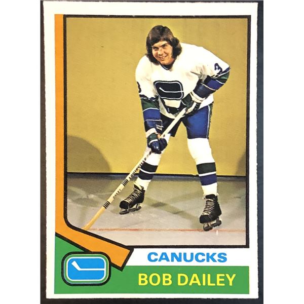 1974-75 O-PEE-CHEE BOB DAILEY ROOKIE CARD