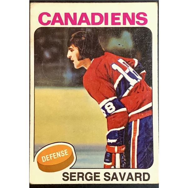 1975-76 NHL O-PEE-CHEE SERGE SAVARD (HOF)