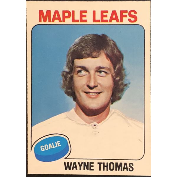 1975-76 NHL O-PEE-CHEE WAYNE THOMAS ROOKIE CARD