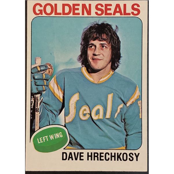 1975-76 NHL TOPPS DAVE HRECHKOSY ROOKIE CARD