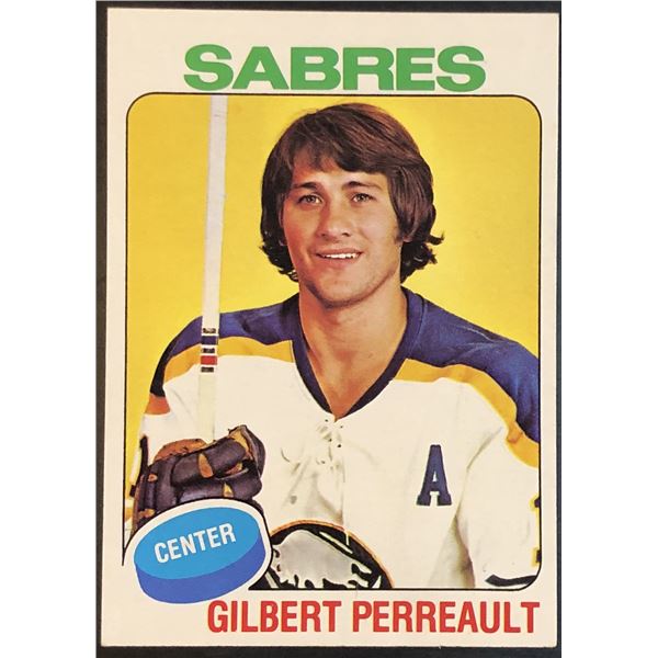1975-76 NHL TOPPS GILBERT PERREAULT (HOF)