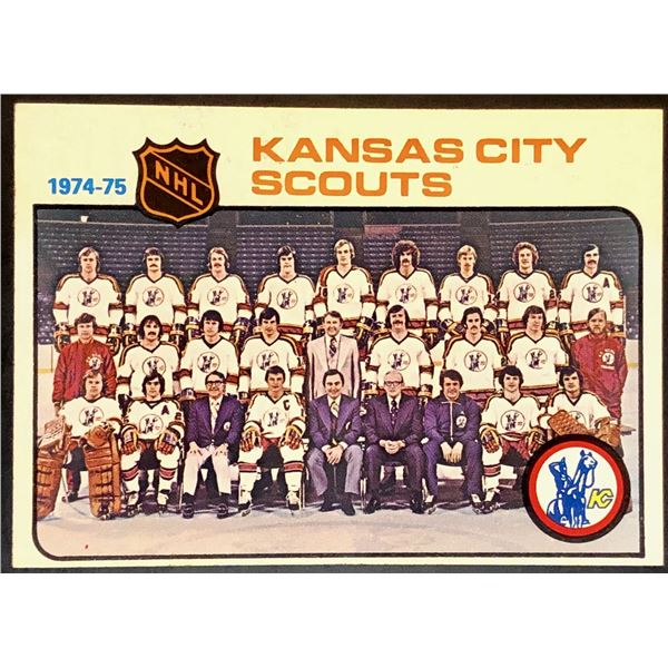 1975-76 NHL TOPPS KANSAS CITY SCOUTS