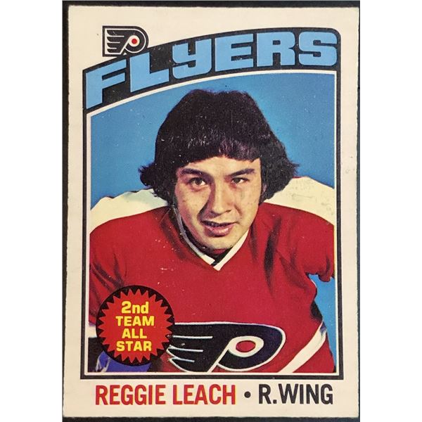 1976-77 NHL O-PEE-CHEE REGGIE LEACH (HOF)