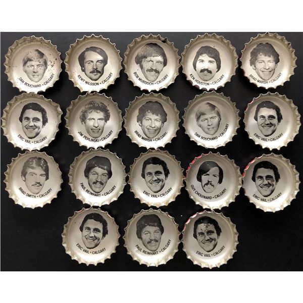 1980-81 PEPSI NHL CAPS - CALGARY FLAMES COLLECTION