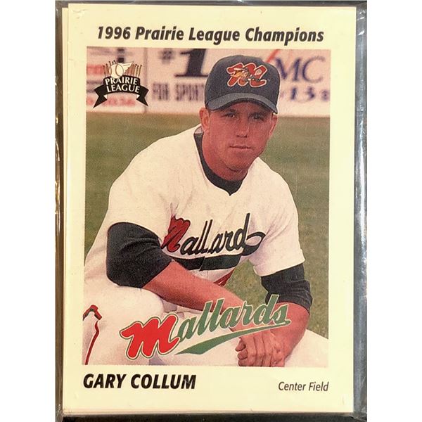 1996 PRAIRIE LEAGUE CHAMPIONS SET - MINOT MALLARDS
