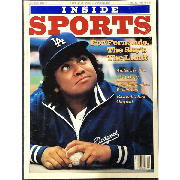 1981 INSIDE SPORTS - FERNANDO VALENZUELA