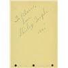 Image 1 : Shirley Temple signed note. GFA Authenticated