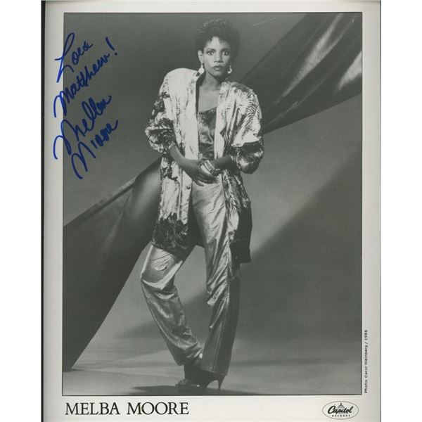 Hair Melba Moore signed photo