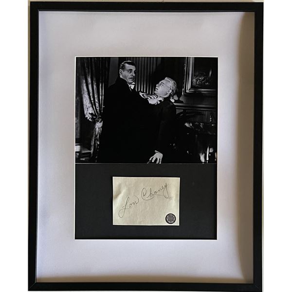 Lon Chaney Jr. original signature collage