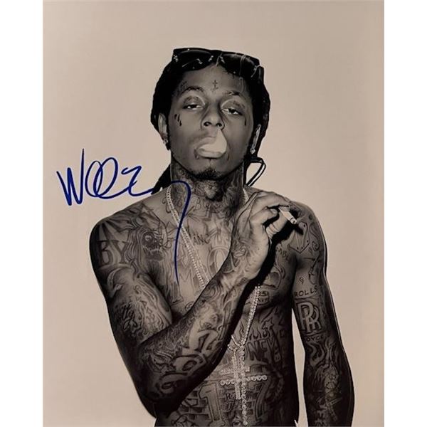 Rapper Lil Wayne Signed Photo