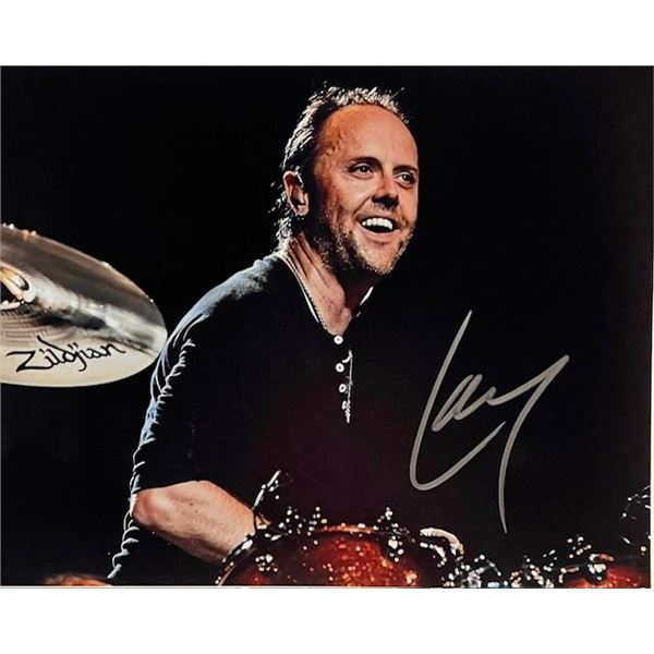 Metallica Lars Ulrich Signed Photo
