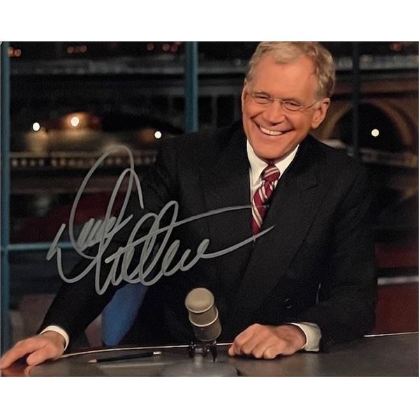 Talk Show Host David Letterman Signed Photo