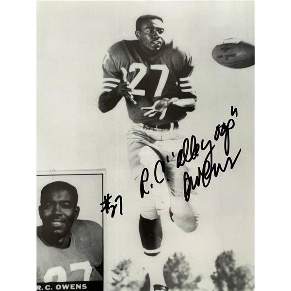 SF 49ers Star RC Owens signed photo