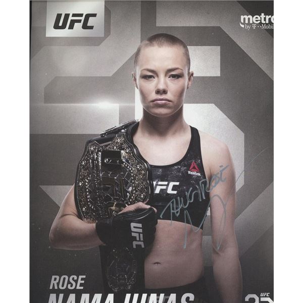 UFC Fighter Rose Namajunas signed photo