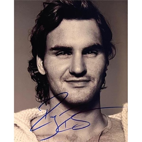 Tennis legend Roger Federer signed photo