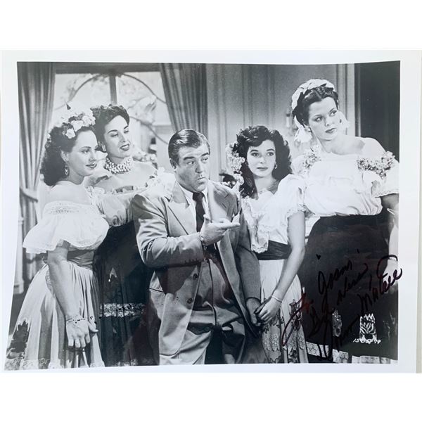 Abbott and Costello Donna Martell signed photo