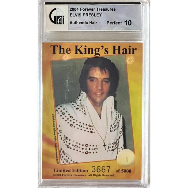 Elvis Presley hair follicle.  Global Authentics slabbed