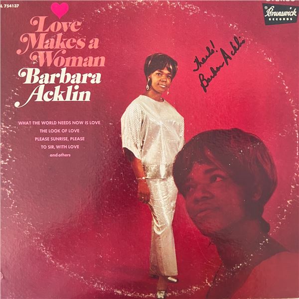 Barbara Acklin signed album
