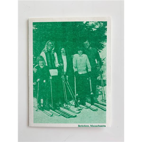Ted Kennedy and Family Skiing printed Christmas Card