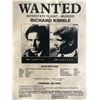 Image 1 : The Fugitive Richard Kimble wanted flyer movie prop