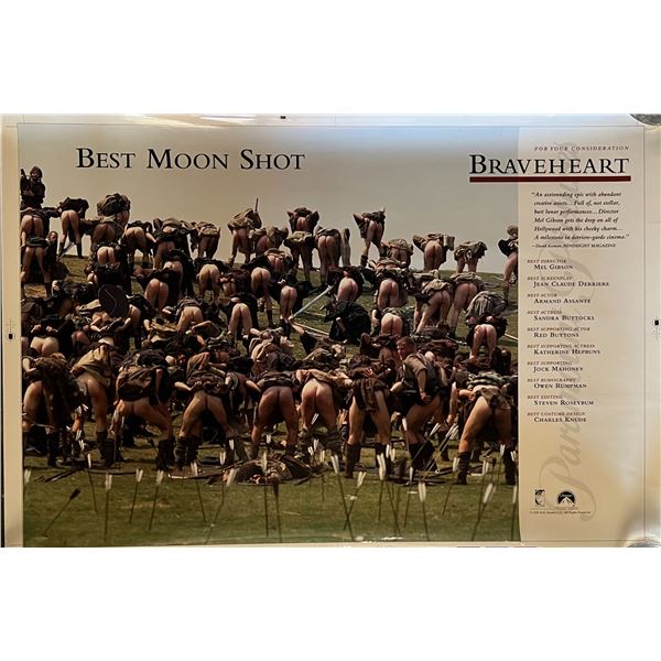 Braveheart Rare Moonshot. Gag set photo mocked up as movie poster.
