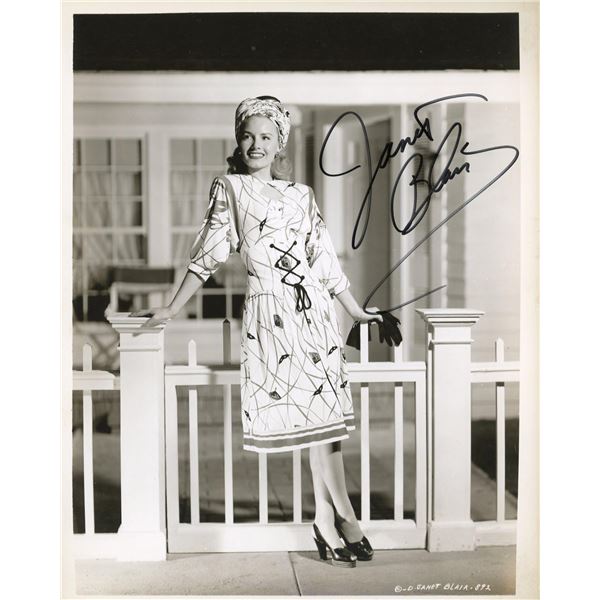 Night of The Eagle Janet Blair signed photo