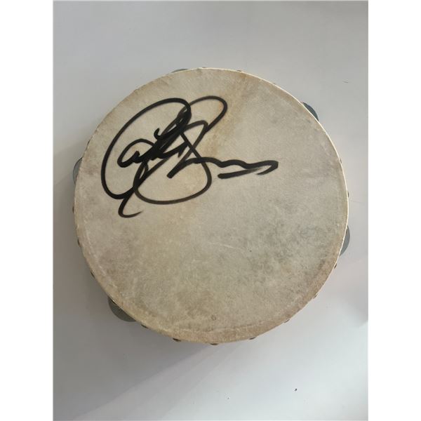 Carly Simon signed tambourine